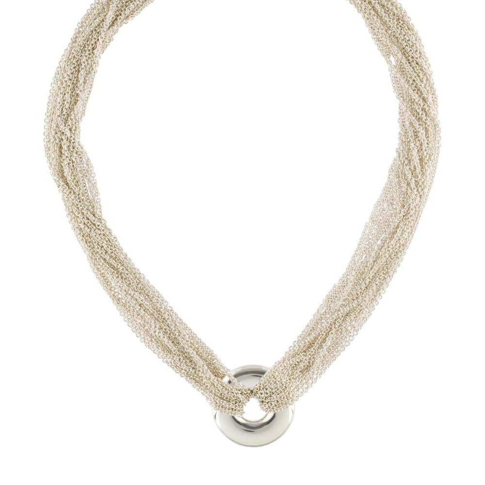TIFFANY & CO. Mesh Disc Choker Necklace